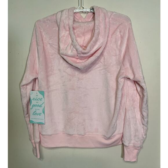 Fifth Sun "Choose Happy" Zip Up Pink Women's Jacket Size L - NWT - Picture 3 of 9